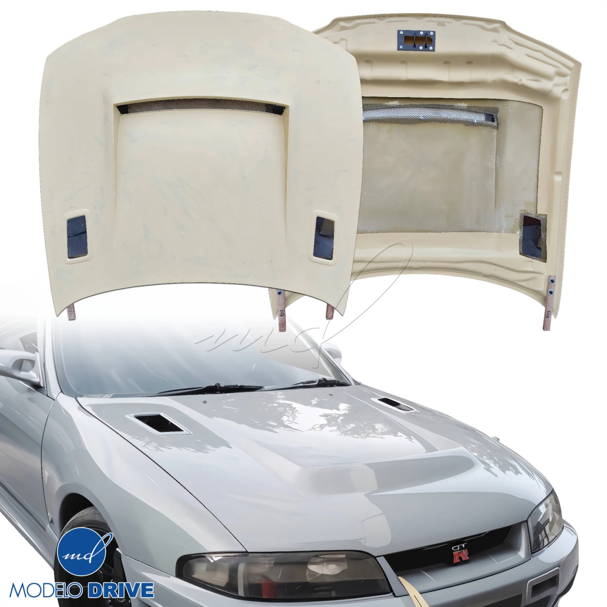 Modify your Nissan Skyline (R33) GTS 1995 with our Exterior/Hoods - 3